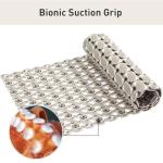 Elisstaence Shower Mat Non Slip Bathtub Mat - 36" x 16" Eco-Friendly Soft Bath Mat for Tub Non Slip Shower Mats for Inside Shower with Suction Cups and Drain Holes, Easy to Clean Quick-Drying, Brown