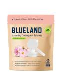 BLUELAND Laundry Detergent Tablets, 36 Count, Spring Bloom Scent, Plastic-Free Eco-Friendly Pods, Sheets, Liquid Alternative - Safe for Sensitive Skin, Gentle