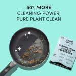 Zero Trace Dishwasher Detergent Eco-Friendly Sheets for Dish Washing - Plant Powered Technology - Plastic Free Biodegradable- 38 Count- Pack of 2 (76 Total Sheets)