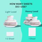 Zero Trace Dishwasher Detergent Eco-Friendly Sheets for Dish Washing - Plant Powered Technology - Plastic Free Biodegradable- 38 Count- Pack of 2 (76 Total Sheets)