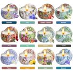 Scented Candles Gifts for Women, 12 Pack Natural Soy Candles for Home Scented, Aromatherapy Candle Set Gift for Women, Men, Friends Birthday, Anniversary