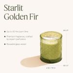 LA JOLIE MUSE Christmas Candle | Starlit Golden Fir | Cedarwood, Patchouli & Fir Balsam | 6 oz Soy Wax | 40 Hours Clean Burn | Christmas Gift for Women & Family