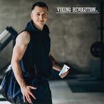 Viking Revolution Body Wipes for Men - Gym Wipes, Shower Wipes - Disposable and Eco-Friendly - Unscented Wet Wipes with Vitamin E and Aloe - 12 Individually Wrapped Wipes