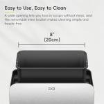 EKO Kitchen Compost Bin, 7L / 1.85 Gal Stainless Steel with Removable Inner Bucket and Deodorizer Compartment, 2-in-1 Countertop Compost Bin with Lid, Food Waste Caddy for Kitchen (MMT & Black Finish)