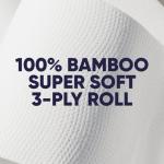 Save Trees Bamboo Toilet Paper -24 Rolls Of Septic Safe Organic Toilet Paper 3-ply, 300 Sheets Per Roll - PFAs Free, FSC Certified, Plastic & Chemical Free - For Home, Boat & RV Use