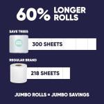 Save Trees Bamboo Toilet Paper -24 Rolls Of Septic Safe Organic Toilet Paper 3-ply, 300 Sheets Per Roll - PFAs Free, FSC Certified, Plastic & Chemical Free - For Home, Boat & RV Use