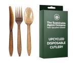 Eco-Friendly Agave Fiber Cutlery Set - 12 Sets