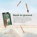 Eco-Friendly Agave Fiber Cutlery Set - 12 Sets