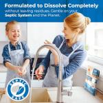 Gull living Eco-Friendly Dishwasher Detergent Sheets - Natural Dishwashing Detergent - Plant Based Dishwasher Soap Sheets - Unscented & Plastic Free Travel Size 10 loads with sustainable Packaging.