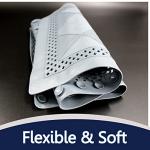 SAFELAND- Non-Slip Bath, Shower, Tub Mat, TPR Material, Eco-Friendly, Non-PVC, Machine Washable, No Odor, with Powerful Suction Cups and Drain Holes, Corded Tile (16"x28" White)