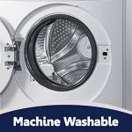 SAFELAND- Non-Slip Bath, Shower, Tub Mat, TPR Material, Eco-Friendly, Non-PVC, Machine Washable, No Odor, with Powerful Suction Cups and Drain Holes, Corded Tile (16"x28" White)