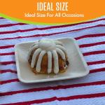 Raj Eco Compostable Palm Leaf Plates Like Bamboo Plates Disposable - 6 Inch Square 50 Party Plate, Natural Wooden, Eco-Friendly, Fancy Biodegradable & Disposable Dessert Appetizer Plate