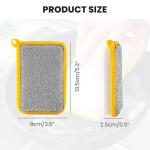 Reusable Washing Up Sponge,Multi-Purpose Absorbent Sponge,Dual-Sided Kitchen and Bathroom Cleaning Products,Bowl Dish Cleaning Pad Scrubber,Kitchen Dishwashing Cleaning Tool 5 Pcs