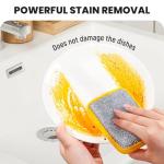 Reusable Washing Up Sponge,Multi-Purpose Absorbent Sponge,Dual-Sided Kitchen and Bathroom Cleaning Products,Bowl Dish Cleaning Pad Scrubber,Kitchen Dishwashing Cleaning Tool 5 Pcs