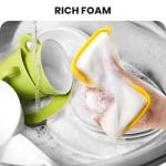 Reusable Washing Up Sponge,Multi-Purpose Absorbent Sponge,Dual-Sided Kitchen and Bathroom Cleaning Products,Bowl Dish Cleaning Pad Scrubber,Kitchen Dishwashing Cleaning Tool 5 Pcs