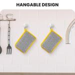 Reusable Washing Up Sponge,Multi-Purpose Absorbent Sponge,Dual-Sided Kitchen and Bathroom Cleaning Products,Bowl Dish Cleaning Pad Scrubber,Kitchen Dishwashing Cleaning Tool 5 Pcs