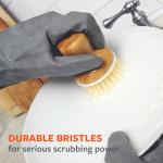 Eco-Friendly Bamboo Dish Brush & Soap Dispenser Set