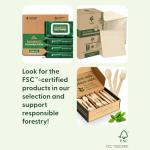 Eco-Friendly Disposable Wooden Cutlery Set - 300 Count