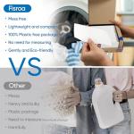 Fragrance Free Laundry Detergent Sheets Travel Eco-friendly 300 Loads Fisroa Clothes Washing Detergent Sheets Plastic-Free Washer Strips, Unscented Liquidless Laundry Strips Tablet