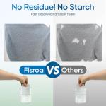 Fragrance Free Laundry Detergent Sheets Travel Eco-friendly 300 Loads Fisroa Clothes Washing Detergent Sheets Plastic-Free Washer Strips, Unscented Liquidless Laundry Strips Tablet