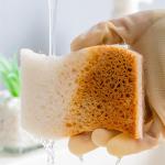 9Pcs Kitchen Natural Sponges for Dishes Natural Sponge - Eco Friendly Coconut Fiber and Wood Sponge-Natural Wood Pulp Cotton Kitchen Dishwashing Brush