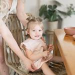 Tiny Twinkle Mess-Proof Baby Bib for Girls | Waterproof Toddler Bib for Eating | Baby Apron for Feeding | Machine Washable | Perfect Shower Gift (Rose, 6–24M)