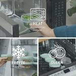 Bentgo Prep - 20 Piece 8 fl oz Leak-Proof Deli Containers with Lids, Food Storage for Meal Prep, Twist-Top, Reusable, PFAS & BPA-Free, Stackable, Microwave, Freezer, & Dishwasher Safe (Honeydew)