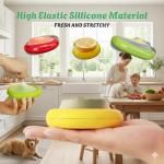 Set of 4 Reusable Avocado Saver and Onion Storage– Eco-Friendly – Keep Leftovers Fresh Without Plastic Bags. Fruit and Veggie Savers for Avocados, Lemons, Onions, Tomatoes & Salad