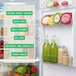 Set of 4 Reusable Avocado Saver and Onion Storage– Eco-Friendly – Keep Leftovers Fresh Without Plastic Bags. Fruit and Veggie Savers for Avocados, Lemons, Onions, Tomatoes & Salad