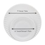 Hygloss Products Paper Plates - Uncoated White Plate - Use for Foodware, Events, Activities, Crafts Projects and More - Environmentally Friendly - Recyclable and Disposable - 6-Inches - 200 Pack