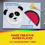 Hygloss Products Paper Plates - Uncoated White Plate - Use for Foodware, Events, Activities, Crafts Projects and More - Environmentally Friendly - Recyclable and Disposable - 6-Inches - 200 Pack