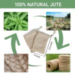 Soap Holder Natural JuteExfoliating Soap Bag for Bar Soap Eco Friendly Soap Savers for Bar Soap Ideal Soap Bags for Soap Bars Perfect for Bath and Shower Usage（6 Pack）