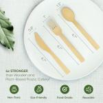 Compostable Bamboo Cutlery Set – 250 Pieces