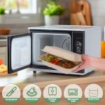 Aricsen Compostable 100 Pack 9x6 Inch Takeout Lunch Box Containers with Lid To Go Take Out Clamshell for Food, Disposable Eco-Friendly Biodegradable Bagasse, PFAS-Free, Brown