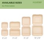 Eco-Friendly Clamshell Containers for Takeout (50 Count)