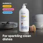 ATTITUDE Dishwashing Liquid, EWG Verified, Vegan Dish Soap, Plant Based, Naturally Derived Products, Pink Grapefruit, 33.8 Fl Oz