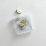 Stasher Silicone Reusable Storage Bag, Sandwich Bags, Reusable Freezer Bag, Microwave, Dishwasher, Oven Safe, Sous Vide, Premium Lunch Container, Eco Friendly, Food Storage Bags, 28 oz, Clear