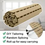 BEMISO BEMISO Shower Mat Non Slip Bathtub Mat with Suction Cups and Drain Holes 37.4 x15.7 Inch Bath Mat for Tub & Shower.Easy Dry,Easy to Cut,Eco-Friendly