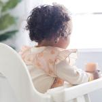 Tiny Twinkle Mess-Proof Baby Bib for Girls | Waterproof Toddler Bib for Eating | Baby Apron for Feeding | Machine Washable | Perfect Shower Gift (Boho Rainbow, 6–24M)