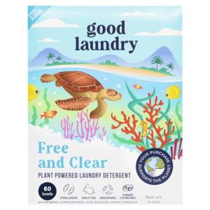 Unscented Detergent Sheets (60 Loads) – Hypoallergenic, Eco-Friendly Laundry Solution – Plastic-Free Packaging, Zero-Waste, Biodegradable – Gentle on Sensitive Skin – Based in the USA