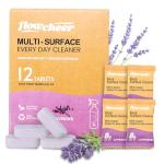 flowcheer Multi Surface Cleaner Refills -All Purpose Cleaning Tablets-Makes 192 fl oz(12 x 16 Fl oz) Bottles of Spray Cleaner for Household&Kitchen Cleaning-Lavender Scent(Not Included Bottles)