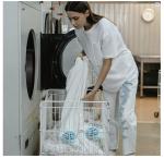 2pcs Laundry Ball - Natural Non-Chemical Detergent Laundry Balls for Washing Machine - Eco Friendly Wash Ball & Detergent Alternative for 2000 Washings(Light Blue)