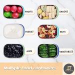 Tanjiae Small (1 CUP) Stainless Steel Snack Containers for Kids | Easy Open Leak Proof Food Containers with Silicone Lids - Perfect Metal Toddler Lunch Box for Daycare and School (8oz)