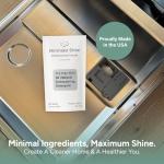 Minimalist Shine Dishwasher Detergent, 100% Plastic-Free Dishwashing Soap, Eco-Friendly, All Natural Sustainable Dishwasher Powder, Cuts Grease and Grime, Non-Toxic and Unscented, 60 Loads