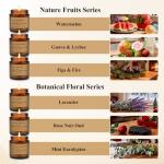 12 Pack Aromatherapy Candles for Home Scented, Aromatherapy Jar Candle Gifts for Women, Natural Soy Wax Amber Candle Set, Scented Candles Set for Birthday Valentine Birthday Day Present