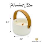 FOUR JAMES & CO Luxury Highly Scented Premium Eco-Friendly Soy Wax 6oz Candles in Modern Giftable Box (Sea Salt & Sage)