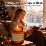 12 Pack Aromatherapy Candles for Home Scented, Aromatherapy Jar Candle Gifts for Women, Natural Soy Wax Amber Candle Set, Scented Candles Set for Birthday Valentine Birthday Day Present