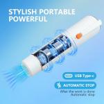 Vixino Vacuum Sealer, Vacuum Sealer for Food Compact Handheld Vac Seal Machine, Seal Meal Saver Portable Food Sealer (Vacuum Sealer Machine + 3 Food Storage Containers + 10 Reusable Bags)