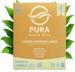 Laundry Detergent Sheets - 32 Sheets (64 Loads) - Travel Friendly - Hypoallergenic - Non Toxic Laundry Detergent - Eco Friendly - Plastic-Free - Tropical Jungle Scent - For Sensitive Skin