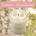 Eco-Friendly Soy Candles with Healing Crystals - Set of 3